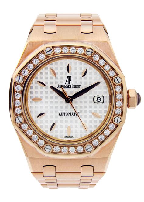 audemars piguet gold rose full.diamond|audemars piguet frosted rose gold.